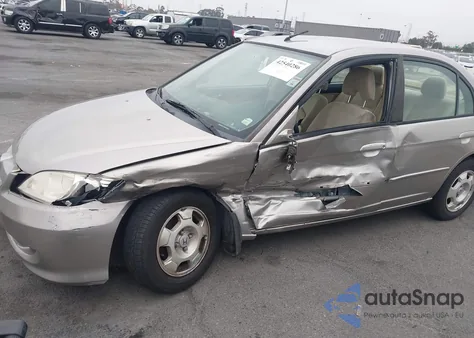 2005 Honda Civic Hybrid из США, поврежденный, VIN JHMES966X5S025904